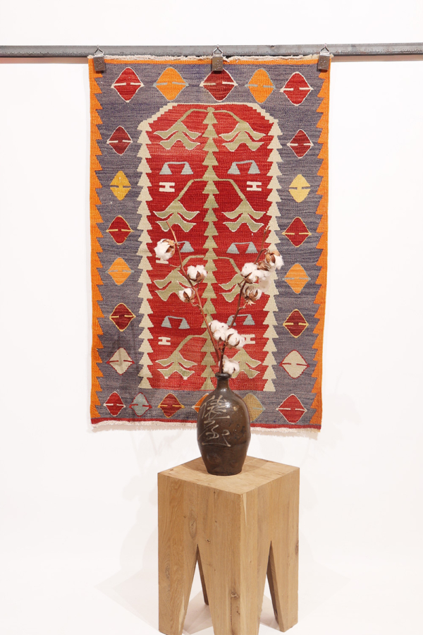 Kilim vintage de Esme, Turquía. 112x74 cms