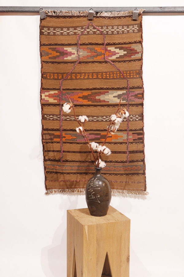 Semi-antique Kohistan Baluch kilim from Afghanistan. 107x65 cms
