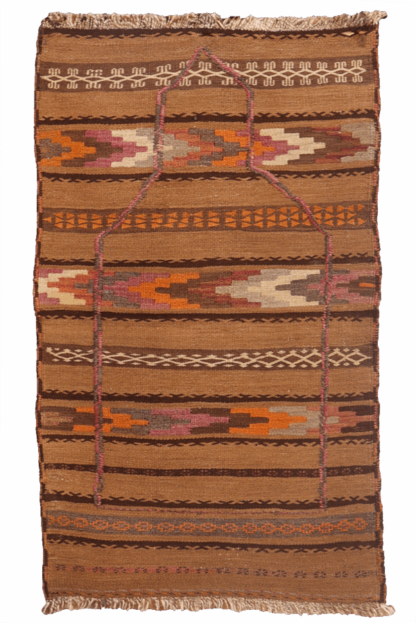 Semi-antique Kohistan Baluch kilim from Afghanistan. 107x65 cms - Image 4