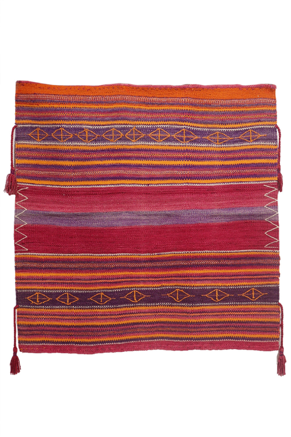 Kilim sofreh semi antiguo Baluch, Afganistán. 120x118 cms - Imagen 2