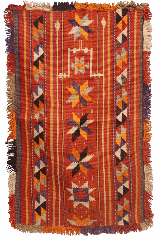 Semi-antique Baluch kilim from Afghanistan. 115x75 cms - Image 5