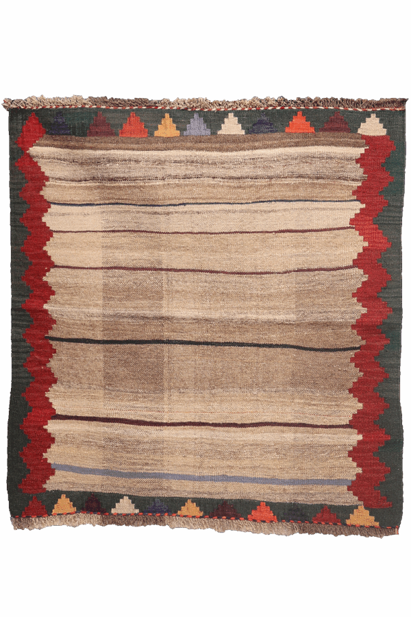 Kilim vintage Qashqai, Irán. 113x102 cms - Imagen 5