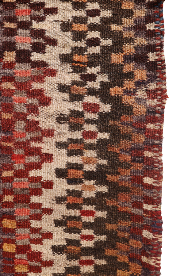 Kilim sofreh semi antiguo Bakhtiari, Irán. 122x110 cms - Imagen 4
