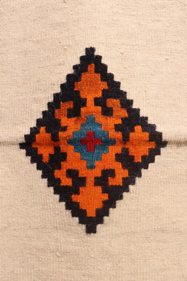 Kilim sofreh vintage Qashqai, Irán. 126x108 cms - Imagen 3