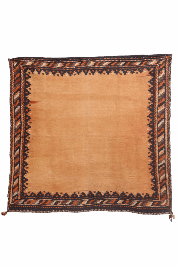 Semi-antique Afshar sofreh or kilim from Iran. 112x118 cms - Image 5