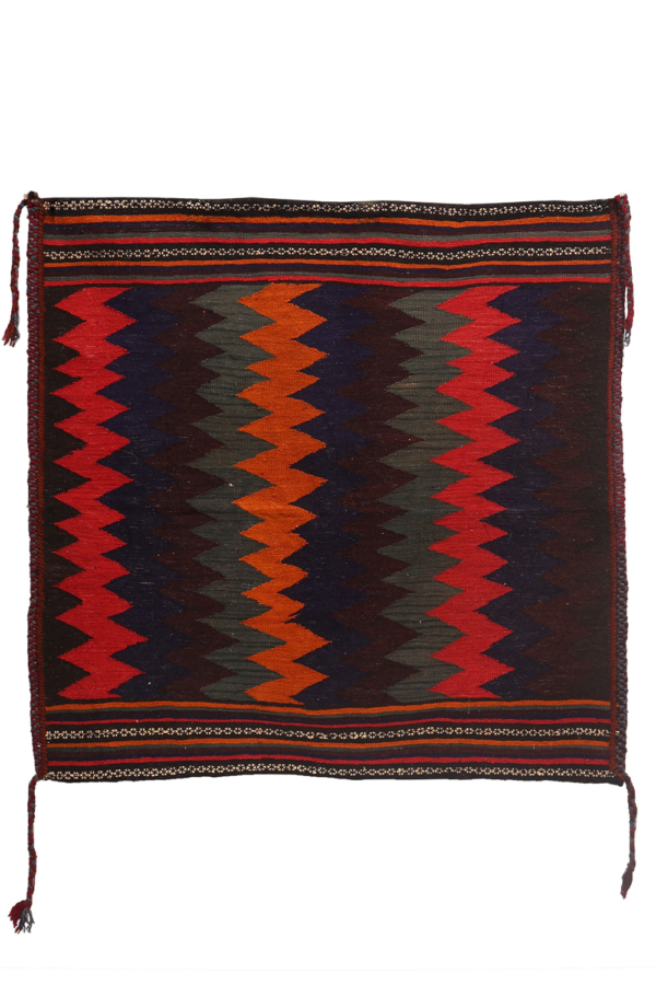 Kilim semi antiguo o sofreh Bakhtiari, Irán. 97x100 cms - Imagen 2