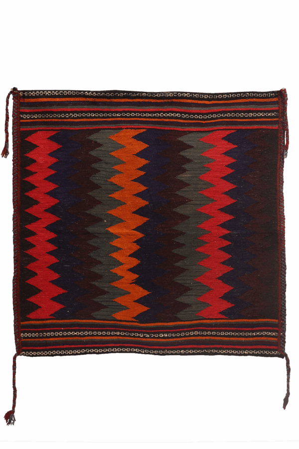 Kilim semi antiguo o sofreh Bakhtiari, Irán. 97x100 cms - Imagen 6