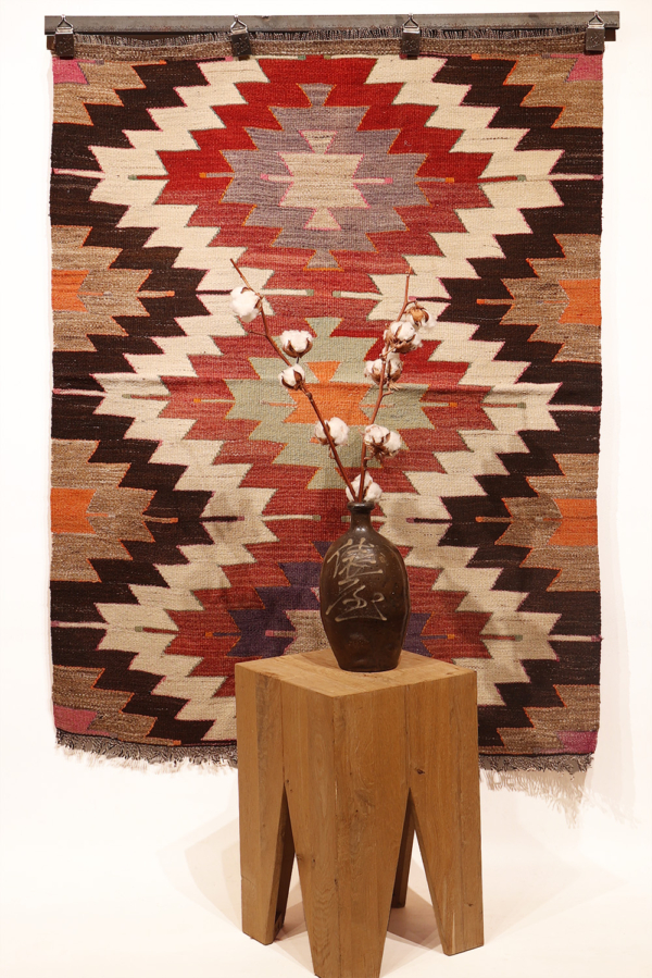 Vintage Kucuglu kilim from Turkey. 135x100 cms