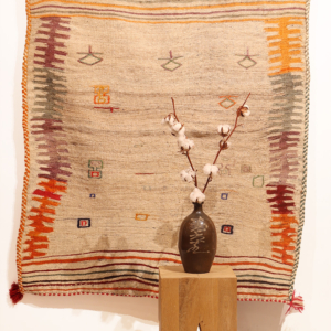 Kilim sofreh vintage Luri, Irán. 135x117 cms
