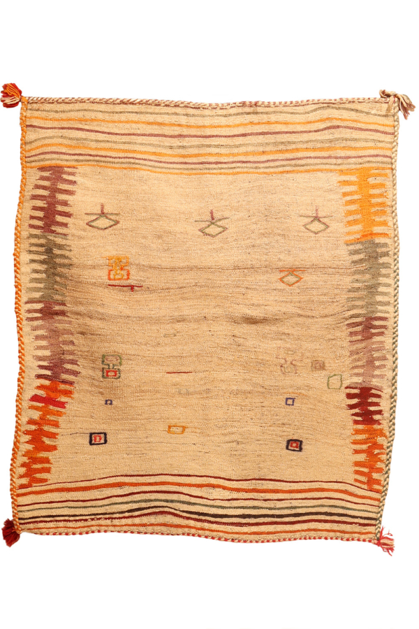 Kilim sofreh vintage Luri, Irán. 135x117 cms - Imagen 2