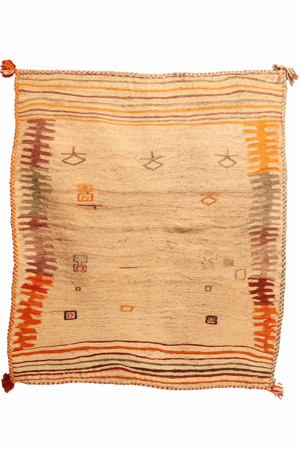 Kilim sofreh vintage Luri, Irán. 135x117 cms - Imagen 6