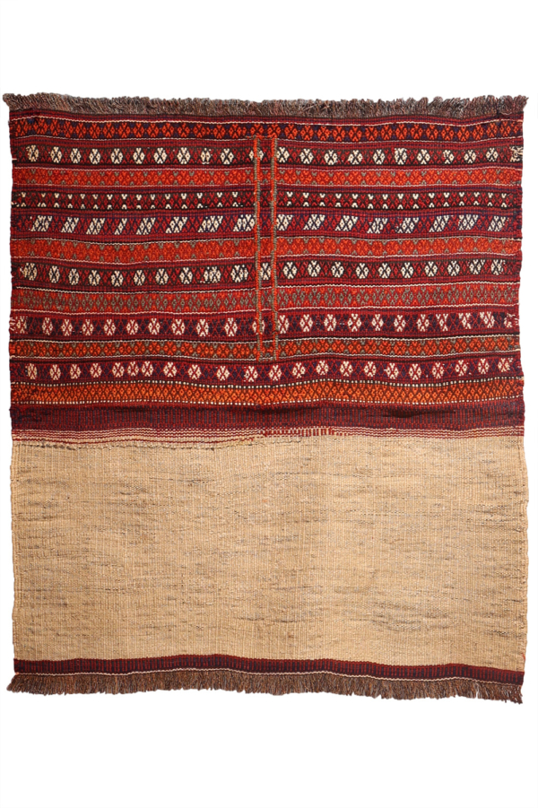 Kilim vintage Qashqai, Irán. 131x117 cms - Imagen 2