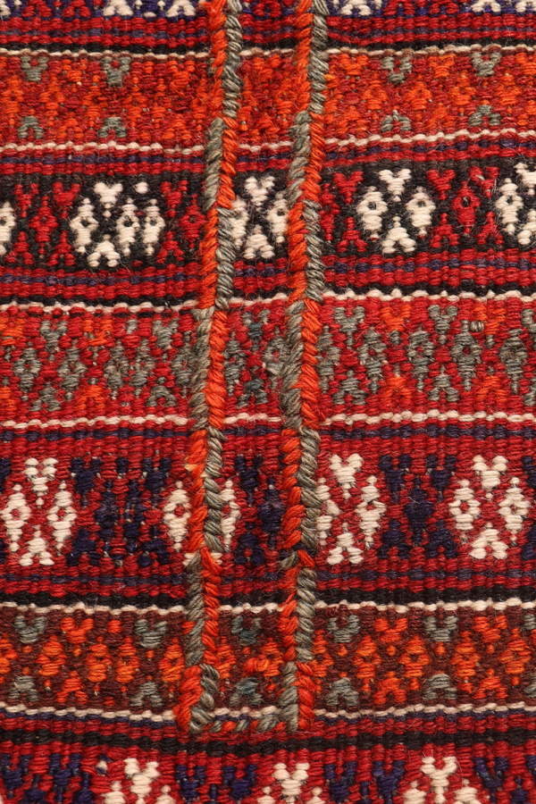Kilim vintage Qashqai, Irán. 131x117 cms - Imagen 4