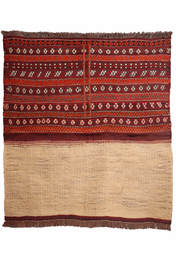 Kilim vintage Qashqai, Irán. 131x117 cms - Imagen 6