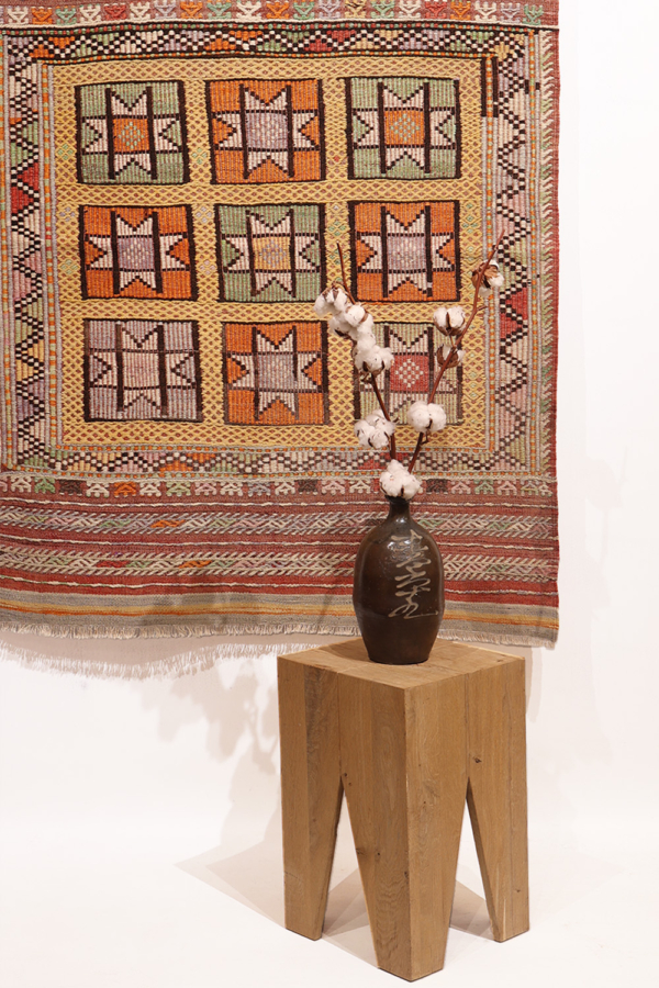 Kilim vintage de Fethiye, Turquía. 133x101 cms
