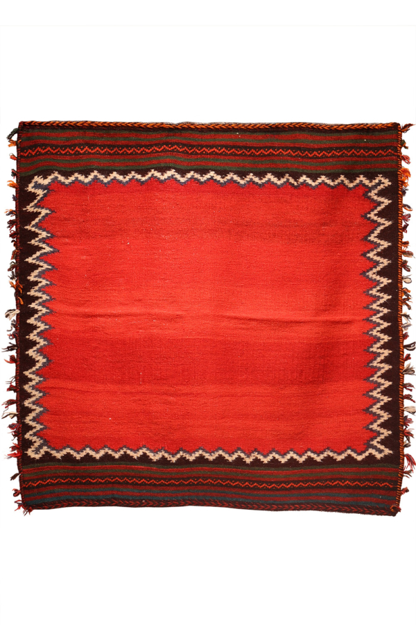 Kilim sofreh vintage Qashqai, Irán. 127x130 cms - Imagen 2