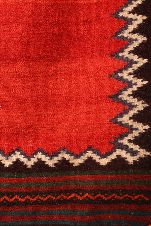 Kilim sofreh vintage Qashqai, Irán. 127x130 cms - Imagen 3