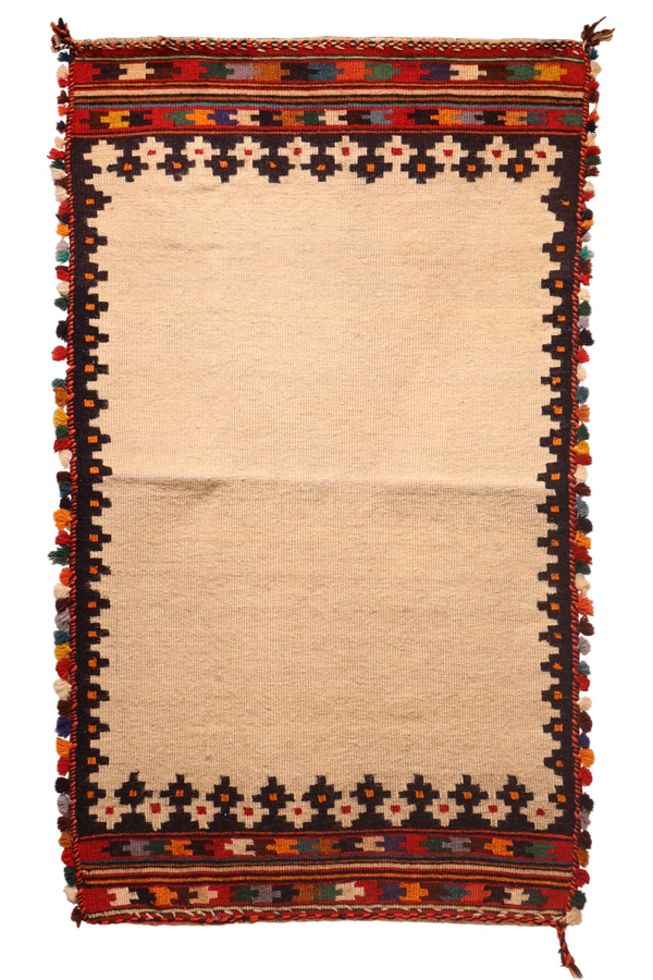 Kilim sofreh vintage Qashqai, Irán. 144x81 cms - Imagen 2