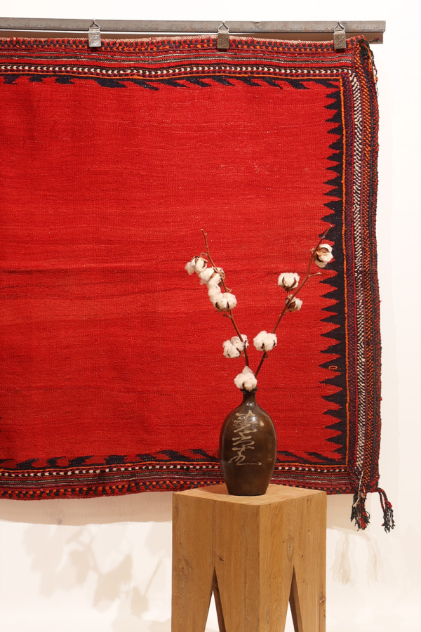 Kilim sofreh Afshar vintage, Iran. 124x123 cms