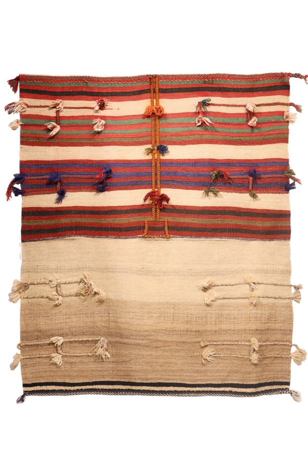 Kilim vintage Qashqai, Irán. 137x134 cms - Imagen 2