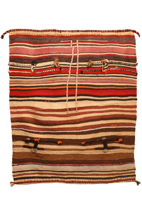 Kilim vintage Qashqai, Irán. 138x112 cms - Imagen 2