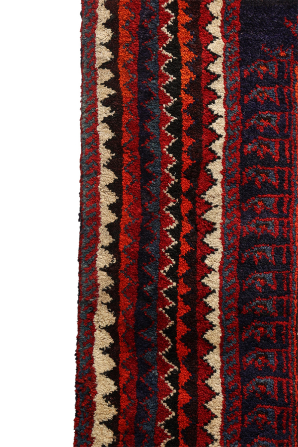 Semi-antique Basseri rug from Shiraz, Iran. 377x268 cms - Image 7