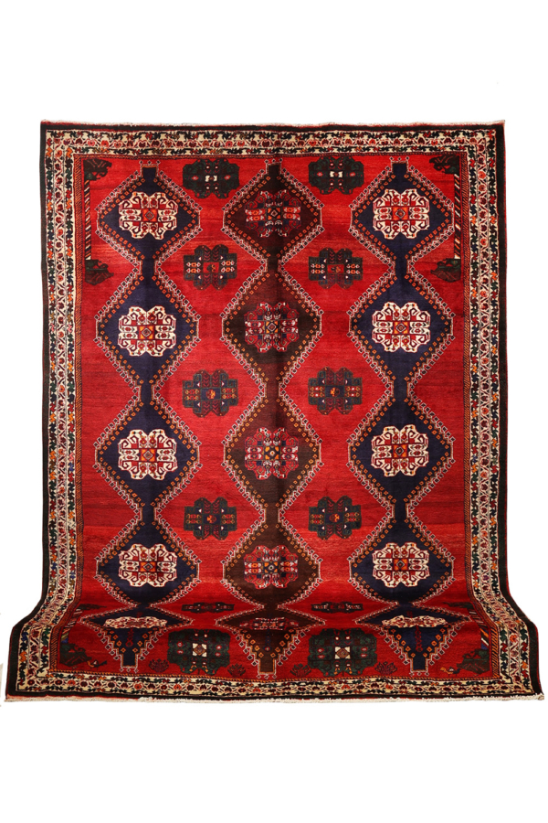 Semi-antique Basseri rug from Shiraz, Iran. 380x270 cms - Image 2
