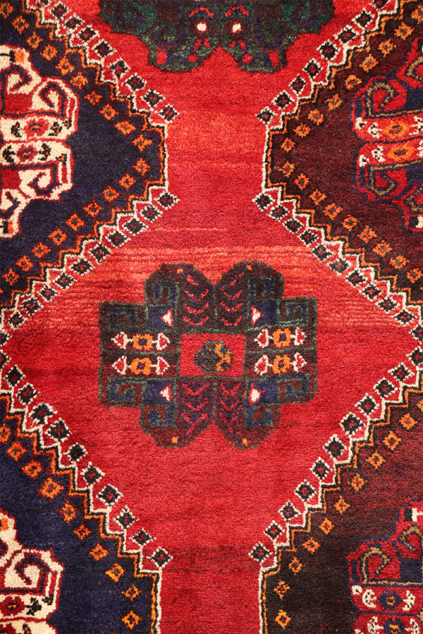 Semi-antique Basseri rug from Shiraz, Iran. 380x270 cms - Image 6