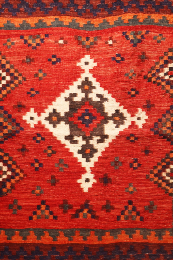 Kilim árabe semi antiguo, Irán. 145x130 cms - Imagen 3