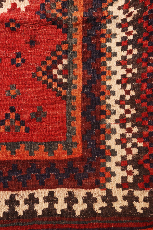 Kilim árabe semi antiguo, Irán. 145x130 cms - Imagen 4