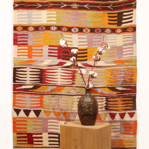 Semi-antique Anamur kilim from Turkey. 134x94 cms