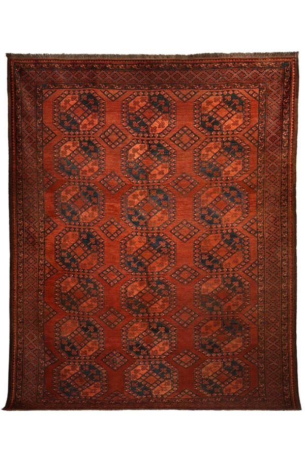Antique Turkman Ersari rug from Turkmenistan. 298x235 cms - Image 2