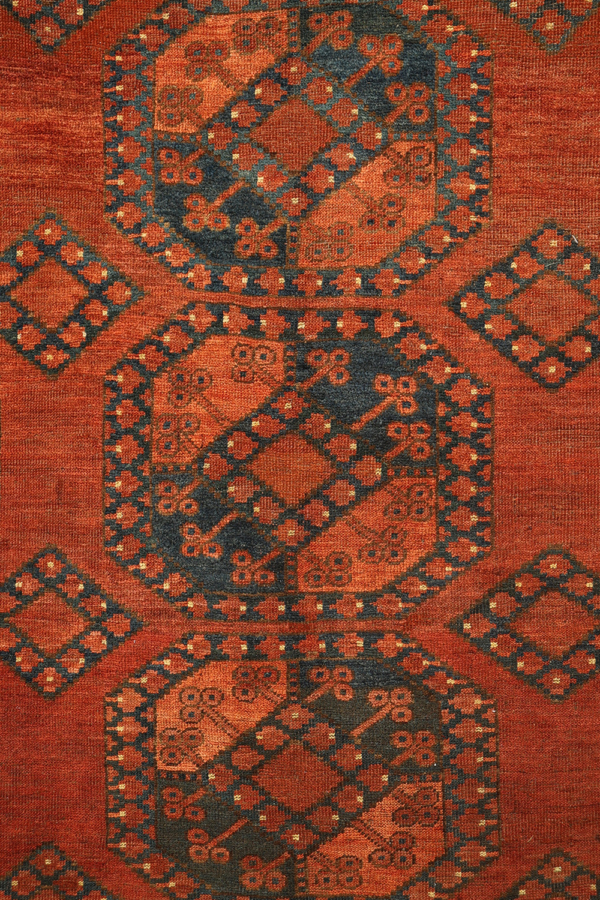 Antique Turkman Ersari rug from Turkmenistan. 298x235 cms - Image 4