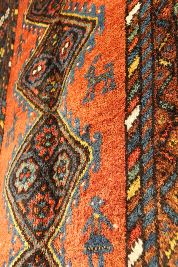 Antique Arab rug from Irán. 285x125cms - Image 7