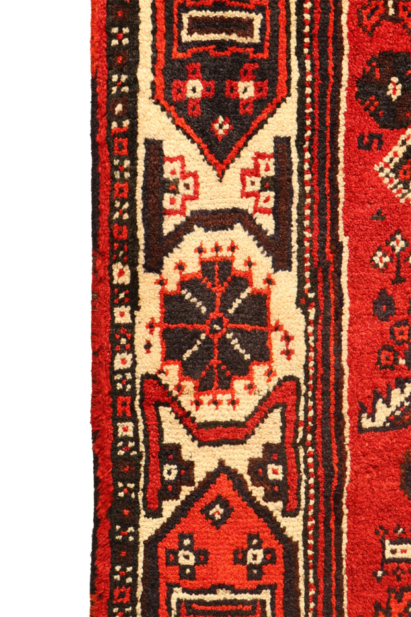 Alfombra vintage Qashqai, Irán. 331x110 cms - Imagen 4