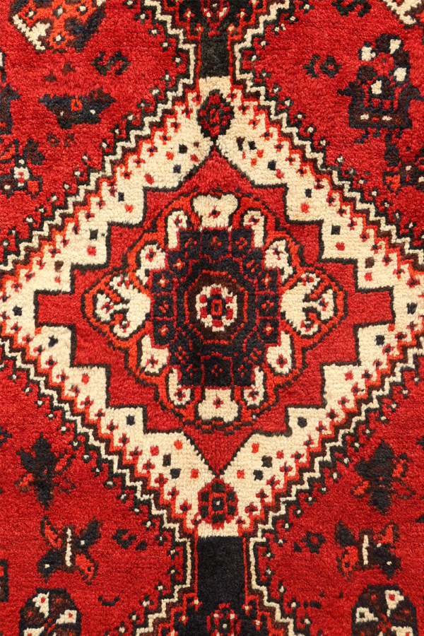 Alfombra vintage Qashqai, Irán. 331x110 cms - Imagen 5