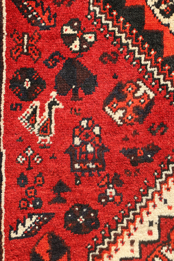 Alfombra vintage Qashqai, Irán. 331x110 cms - Imagen 6