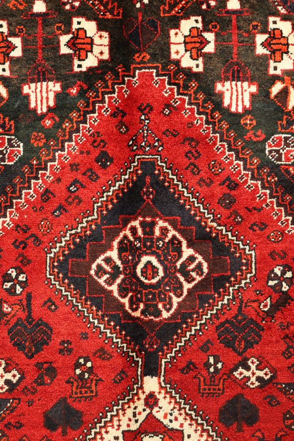 Alfombra vintage Qashqai, Irán. 331x110 cms - Imagen 7