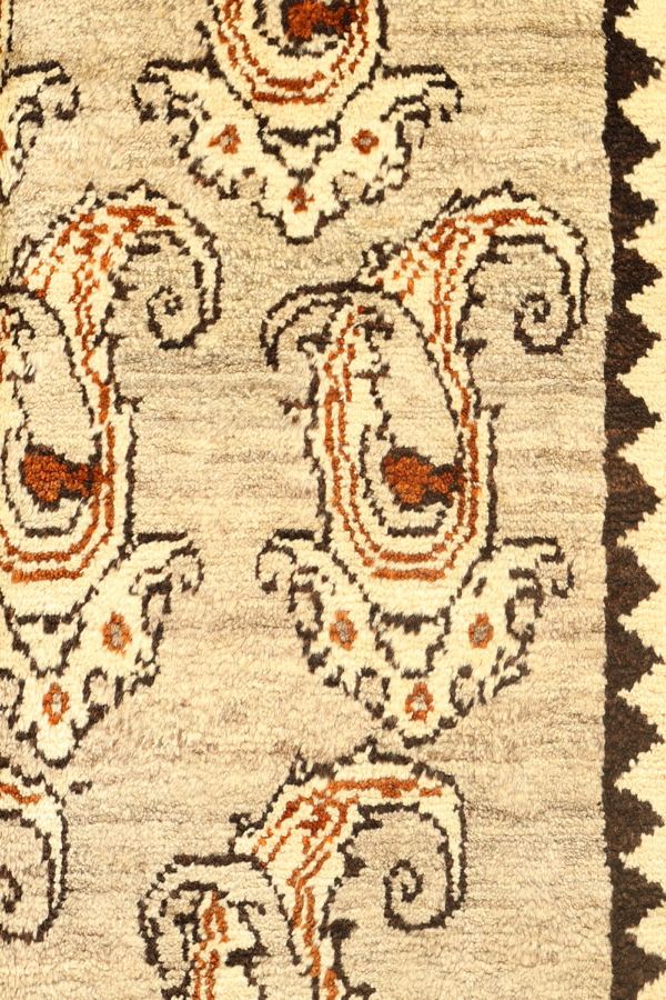 Alfombra gabbeh semi antigua Qashqai, Irán. 284x133 cms - Imagen 4
