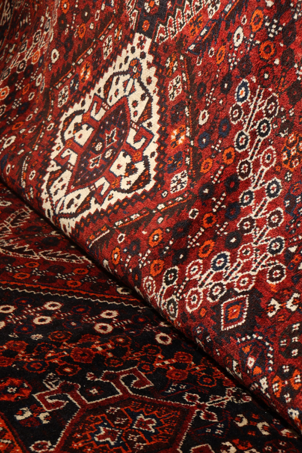 Alfombra semi antigua Qashqai, Irán. 302x213 cms - Imagen 8