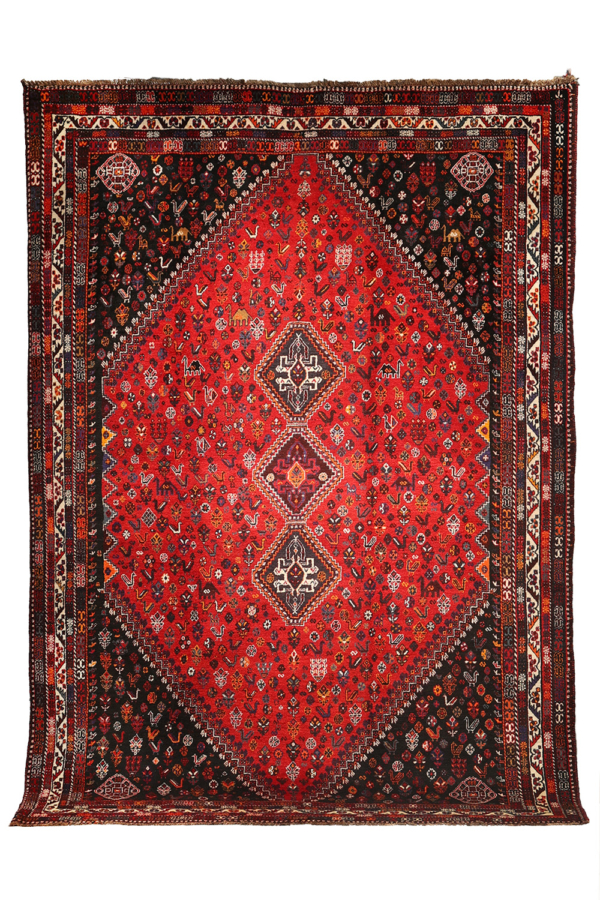 Alfombra vintage Qashqai, Irán. 316x215 cms - Imagen 2
