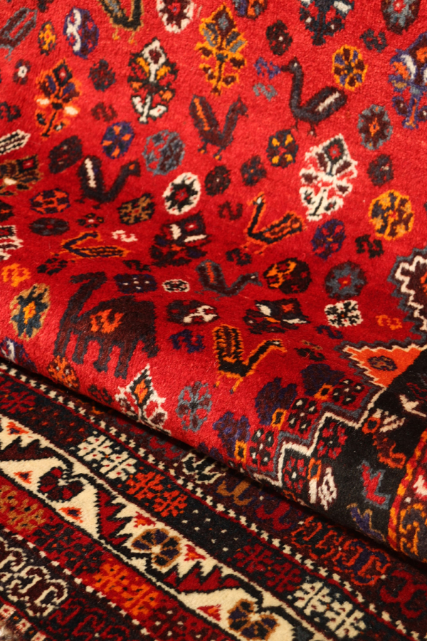 Alfombra vintage Qashqai, Irán. 316x215 cms - Imagen 9