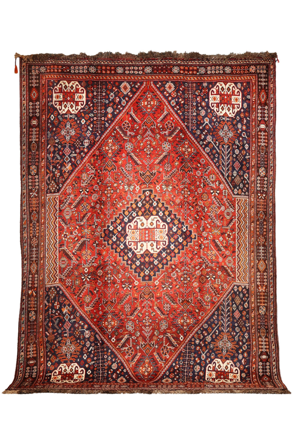 Alfombra semi antigua Qashqai, Irán. 310x226 cms - Imagen 2