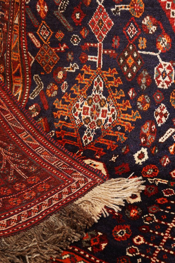 Alfombra semi antigua Qashqai, Irán. 310x226 cms - Imagen 10