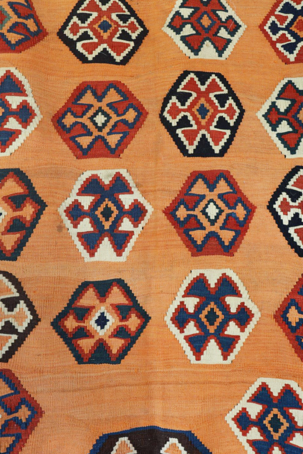 Semi-antique Qashqai kilim from Iran. 350x166 cms - Image 3