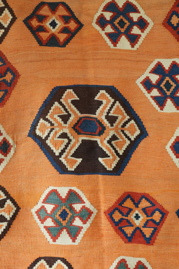 Semi-antique Qashqai kilim from Iran. 350x166 cms - Image 6
