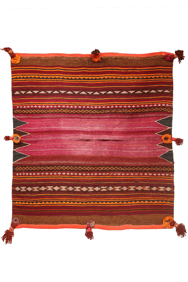 Semi-antique Baluch kilim, Sistan, Afghanistan. 127x110 cms - Image 7