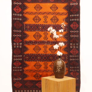 Semi-antique Baluch dasterkhan kilim from Afghanistan. 143x89 cms