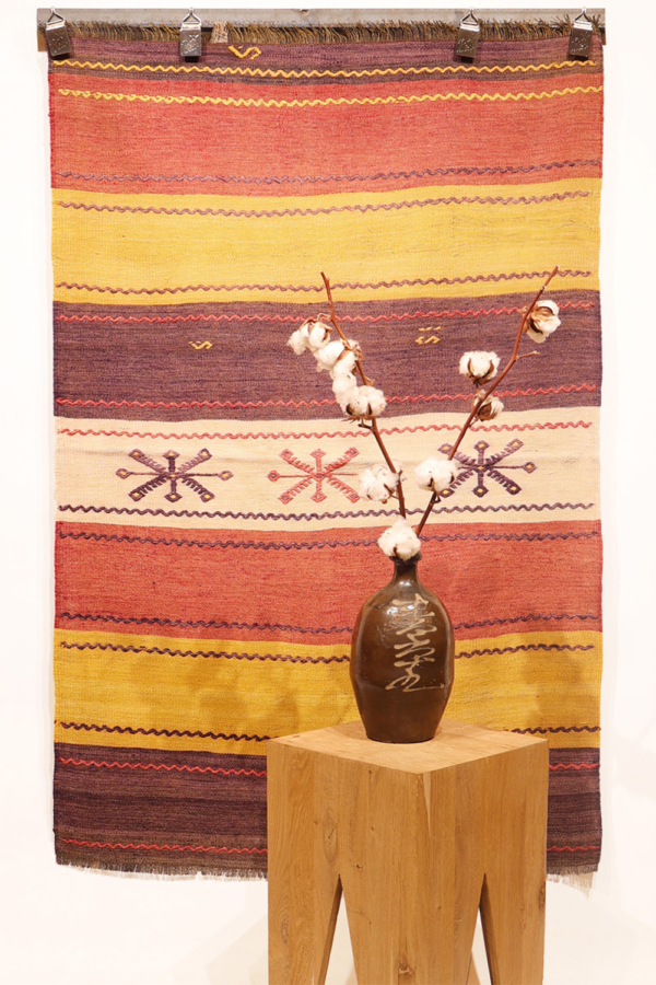 Vintage Göksun kilim from Turkey. 132x86 cms