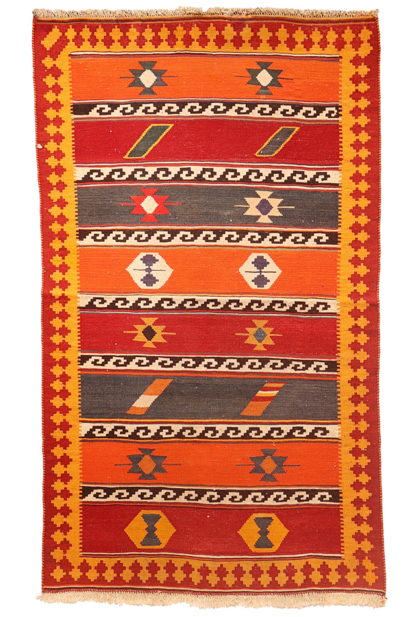 Vintage Qashqai kilim from Iran. 149x87 cms - Image 2